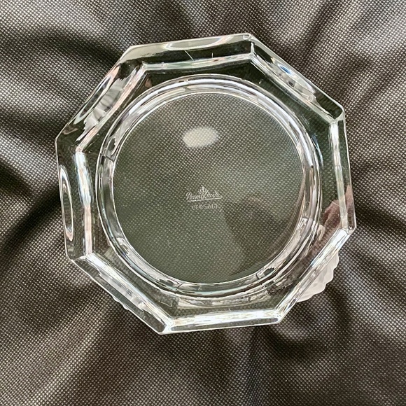 Versace x Rosenthal Medusa Lumiere Clear Crystal Bottle Coaster - Picture 11 of 14